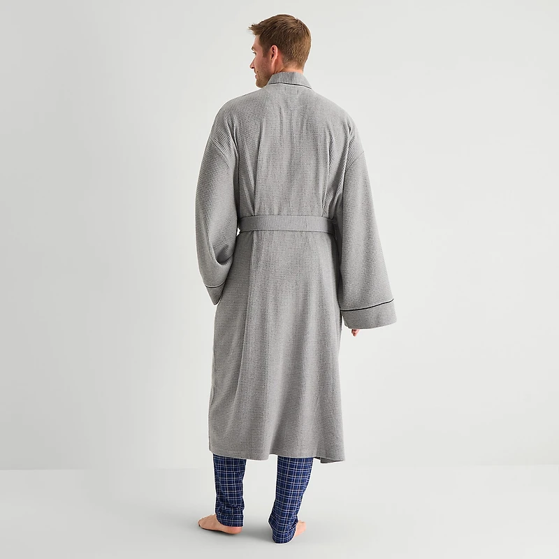 Stafford Waffle One Size Mens Big Waffle Long Sleeve Long Length Robe
