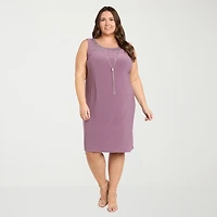 R & M Richards Womens Plus Jacket Dress With Removable Necklace