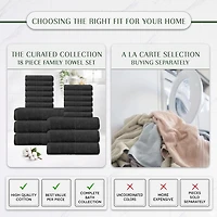 Home Weavers Inc Hazel Collection 100% Cotton Zero Twist Super Absorbent -pc. Quick Dry Bath Towel Set