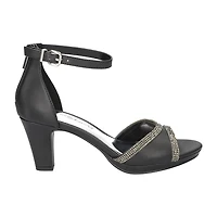 Easy Street Davina Womens Round Open Toe Stiletto Heel Pumps