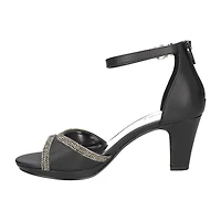 Easy Street Davina Womens Round Open Toe Stiletto Heel Pumps