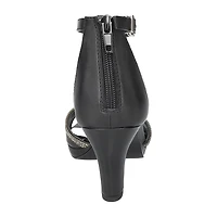 Easy Street Davina Womens Round Open Toe Stiletto Heel Pumps