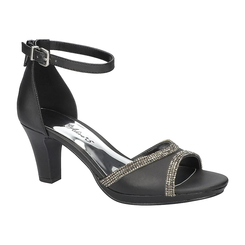 Easy Street Davina Womens Round Open Toe Stiletto Heel Pumps