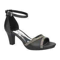 Easy Street Davina Womens Round Open Toe Stiletto Heel Pumps