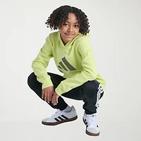 adidas Big Kid Boys Long Sleeve Fleece Active Hoodie