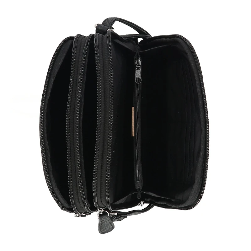 Multi Sac North South Zip Around Crossbody Bag