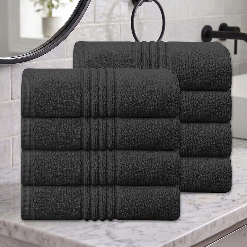 Home Weavers Inc Hazel Collection 100% Cotton Zero Twist -pc. Hand Towel