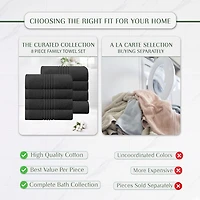 Home Weavers Inc Hazel Collection 100% Cotton Zero Twist -pc. Hand Towel
