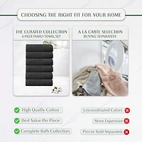 Home Weavers Inc Hazel Collection 100% Cotton Zero Twist -pc. Hand Towel