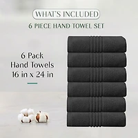 Home Weavers Inc Hazel Collection 100% Cotton Zero Twist -pc. Hand Towel