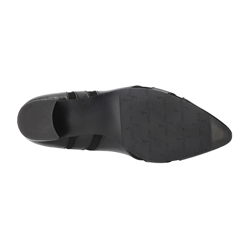 Easy Street Lizbeth Womens Pointed Closed Toe Block Heel Pumps