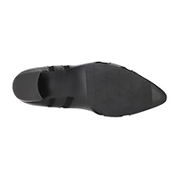Easy Street Lizbeth Womens Pointed Closed Toe Block Heel Pumps