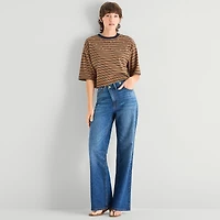 a.n.a Womens Crew Neck Short Sleeve T-Shirt