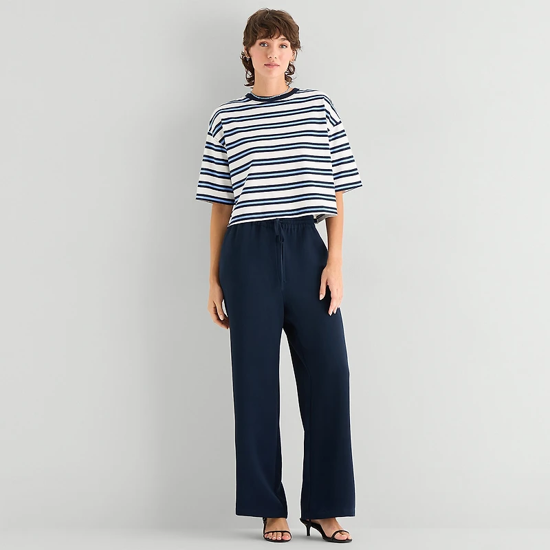 a.n.a Womens Crew Neck Short Sleeve T-Shirt