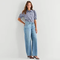 a.n.a Womens Short Sleeve Blouse