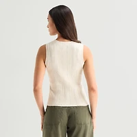 a.n.a Womens V Neck Button Sweater Vest