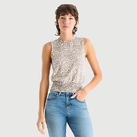 a.n.a Womens Crew Neck Sleeveless Pullover Sweater