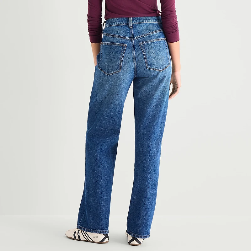a.n.a Womens High Rise Relaxed Fit Jean