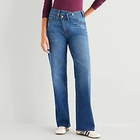 a.n.a Womens High Rise Relaxed Fit Jean