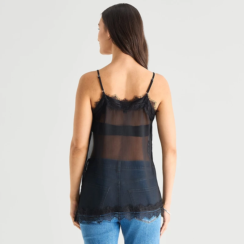 a.n.a Womens V Neck Sleeveless Camisole