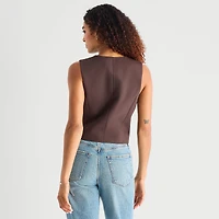 a.n.a Womens Crew Neck Sleeveless Vest