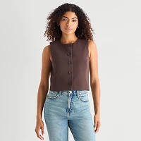 a.n.a Womens Crew Neck Sleeveless Vest