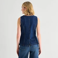 a.n.a Womens Round Neck Sleeveless Vest