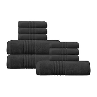 Home Weavers Inc Hazel Collection 100% Cotton Zero Twist -pc. Quick Dry Bath Towel Set