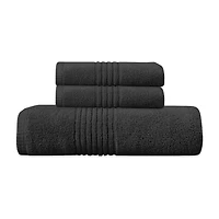 Home Weavers Inc Hazel Collection 100% Cotton Zero Twist Super Absorbent -pc. Quick Dry Bath Towel Set