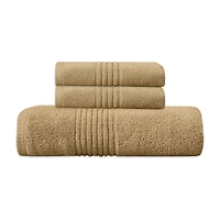 Home Weavers Inc Hazel Collection 100% Cotton Zero Twist Super Absorbent -pc. Quick Dry Bath Towel Set