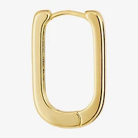 Silver Reflections Womens 14K Gold Over Brass 24mm Hoop Earrings
