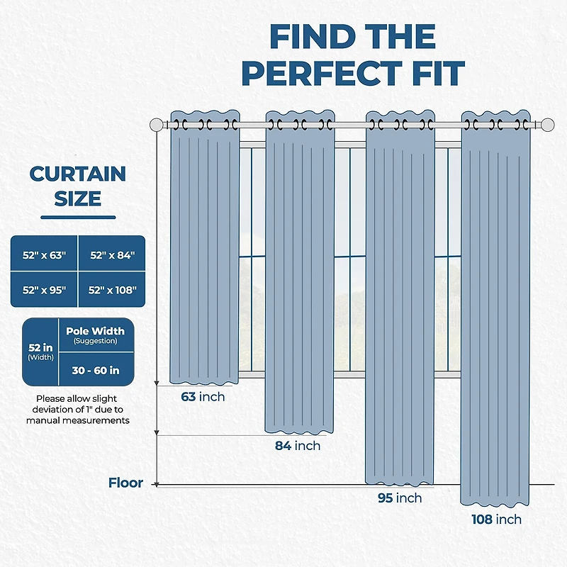 SUPERIOR® Leaves Grommet Top Energy Saving Room Darkening Set of 2 Curtain Panel