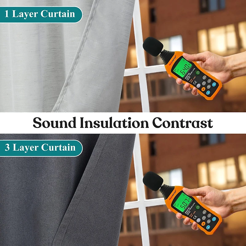SUPERIOR® Neal Grommet Top 100% Blackout Set of 2 Curtain Panel