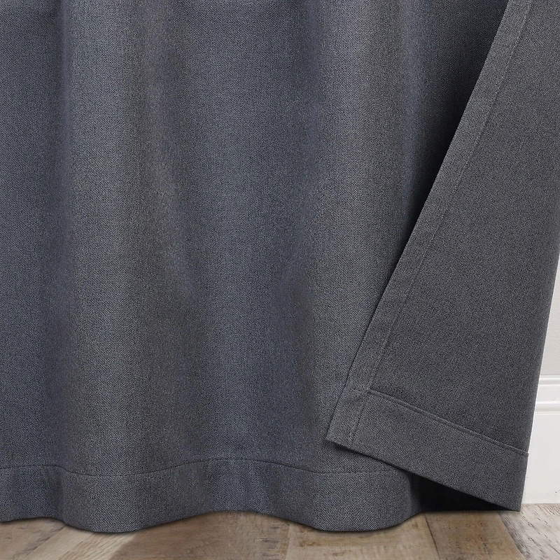 SUPERIOR® Neal Grommet Top 100% Blackout Set of 2 Curtain Panel