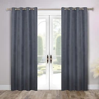 SUPERIOR® Neal Grommet Top 100% Blackout Set of 2 Curtain Panel
