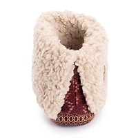Muk Luks Ml F 26 Ds Slippers Womens Memory Foam Slip Resistant Bootie