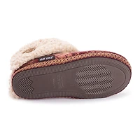 Muk Luks Ml F 26 Ds Slippers Womens Memory Foam Slip Resistant Bootie