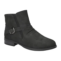 Easy Street Womens Junction Block Heel Booties