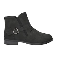 Easy Street Womens Junction Block Heel Booties