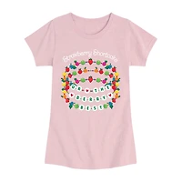 Berry Best Charm Bracelets Big Kid Girls Crew Neck Short Sleeve Regular Fit Strawberry Shortcake Graphic T-Shirt