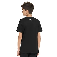 PUMA Big Kid Boys Crew Neck Short Sleeve Classic Fit Graphic T-Shirt