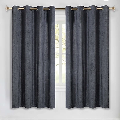 SUPERIOR® Nyan Grommet Top 100% Blackout Set of 2 Curtain Panel