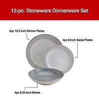 Fieldcrest Cambria 12-pc. Stoneware Dinnerware Set