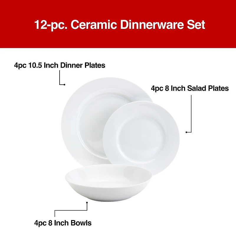 Fieldcrest Sorrento 12-pc. Ceramic Dinnerware Set
