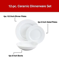Fieldcrest Sorrento 12-pc. Ceramic Dinnerware Set