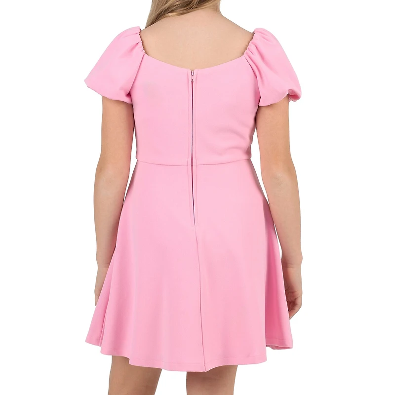 Rare Editions Big Kid Girls Short Sleeve Balloon A-Line Dress