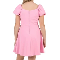 Rare Editions Big Kid Girls Short Sleeve Balloon A-Line Dress