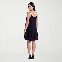 24seven Comfort Apparel Maternity Womens Scoop Neck Sleeveless A-Line Dress