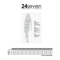 24seven Comfort Apparel Maternity Womens Square Neck Short Sleeve Paisley A-Line Dress