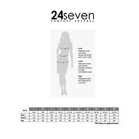 24seven Comfort Apparel Womens Maternity Scoop Neck Sleeveless Paisley A-Line Dress